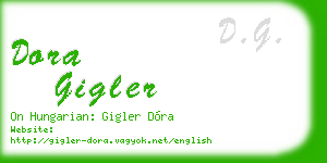 dora gigler business card